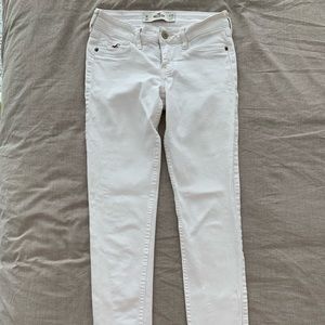 Hollister white low rise jeans